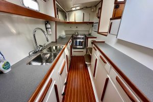 interior, Chris White, catamaran for sale