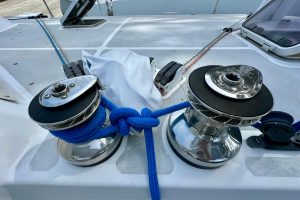 deck, Chris White, catamaran for sale