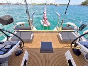 cockpit, Hylas 57, sailboat for sale