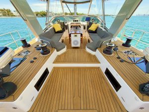 helm, Hylas 57, sailboat for sale