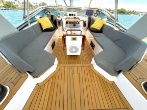 cockpit, Hylas 57, sailboat for sale
