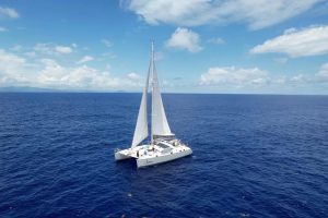 underway, Privilege 482, catamaran for sale