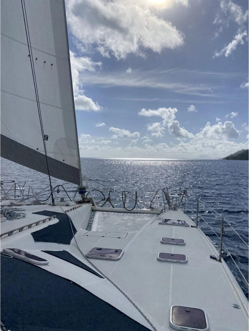 deck, Privilege 482, catamaran for sale