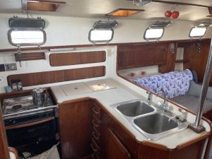 interior, Caliber 40, sailboat for sale