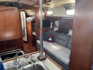 interior, Caliber 40, sailboat for sale