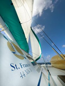 underway, St Francis 44, catamaran for sale