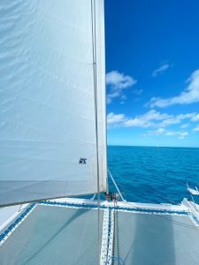 underway, St Francis 44, catamaran for sale
