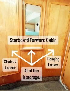 bed, St Francis 44, catamaran for sale