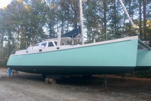 boatyard, Chris White, catamaran for sale