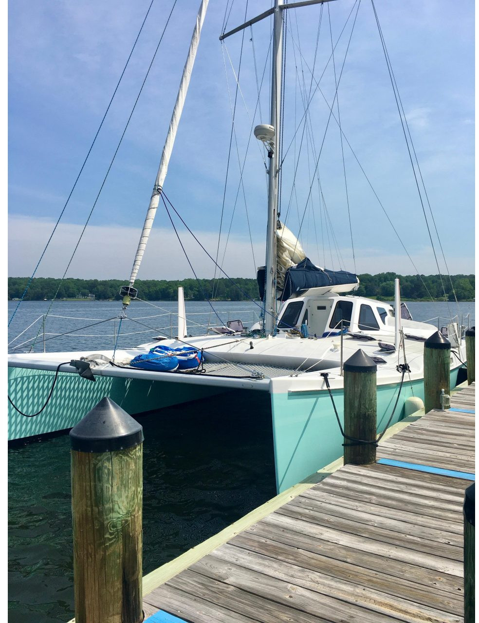exterior, Chris White, catamaran for sale