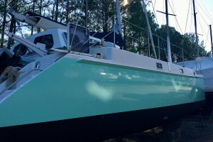 boatyard, Chris White, catamaran for sale