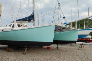 boatyard, Chris White, catamaran for sale