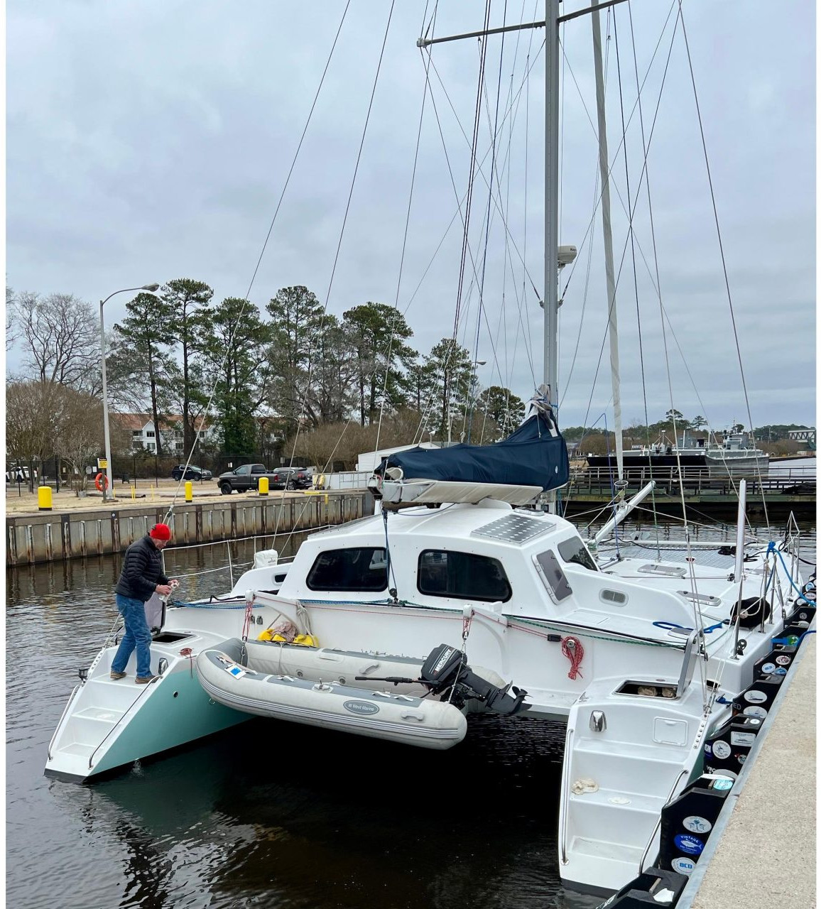 exterior, Chris White, catamaran for sale