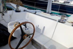 helm, Chris White, catamaran for sale