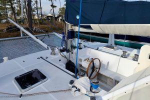 helm, Chris White, catamaran for sale