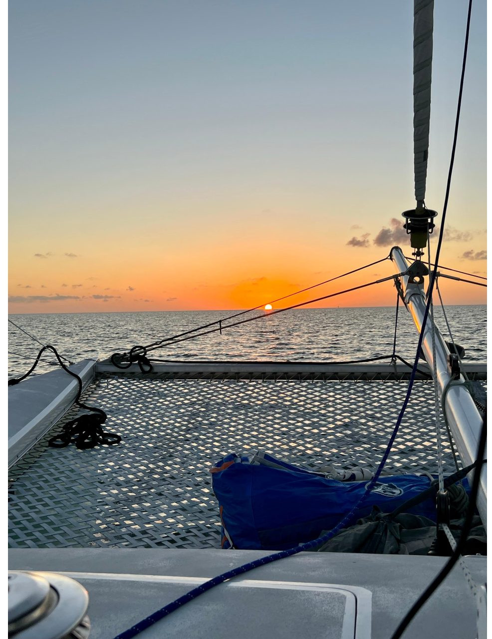 deck, Chris White, catamaran for sale