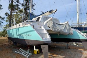boatyard, Chris White, catamaran for sale