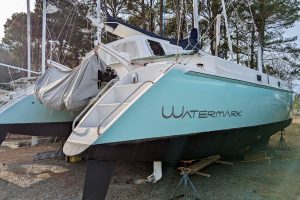 boatyard, Chris White, catamaran for sale