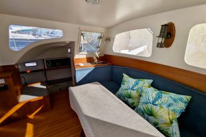 salon, Chris White, catamaran for sale