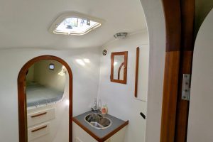 interior, Chris White, catamaran for sale