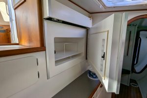 interior, Chris White, catamaran for sale