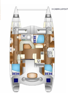 diagram, Knysna 500, catamaran for sale