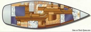 Hunter 456 layout drawing 1