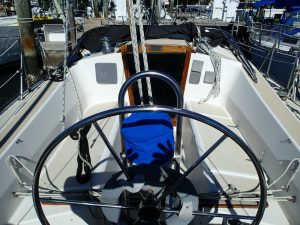 helm, Tartan 33, sailboat for sale