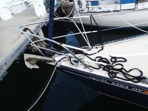 deck, Tartan 33, sailboat for sale