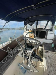 helm, Reliance 44, sailboat for sale