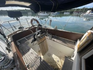 cockpit, Reliance 44, sailboat for sale