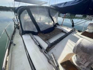 cockpit, Reliance 44, sailboat for sale