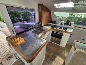 interior, Alibi 54, catamaran for sale