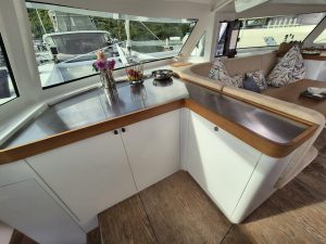 interior, Alibi 54, catamaran for sale