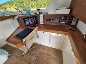 navigation station, Alibi 54, catamaran for sale