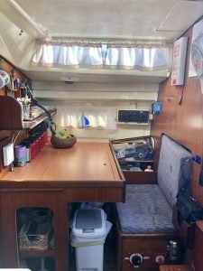 salon, Dufour 35, sailboat for sale