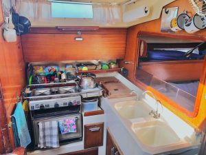 interior, Dufour 35, sailboat for sale