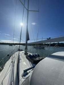 deck, Beneteau 400 Oceanis, sailboat for sale