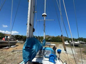 deck, Pearson 365 Ketch, sailboat for sale