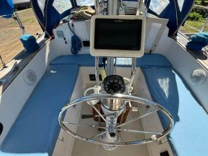 helm, Pearson 365 Ketch, sailboat for sale