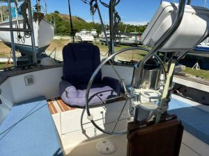 helm, Pearson 365 Ketch, sailboat for sale