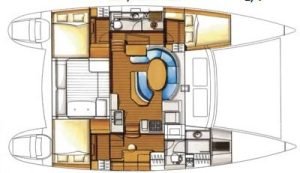 Lagoon 410 layout drawing 6