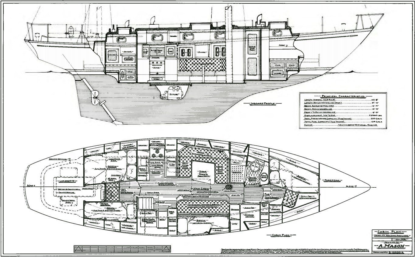Mason 43, sailboat for sale