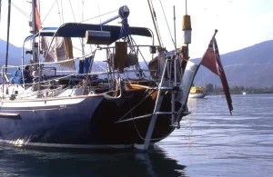 cockpit, Giles 38, sailboat for sale