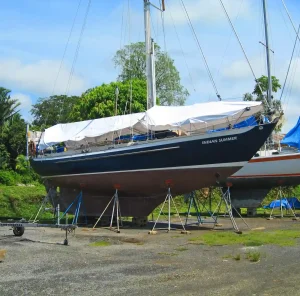 boatyard, Giles 38, sailboat for sale