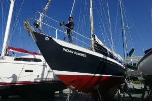 boatyard, Giles 38, sailboat for sale