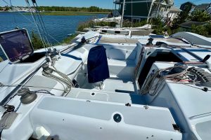 cockpit, Hughes 40, catamaran for sale