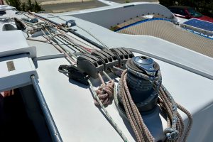 deck, Hughes 40, catamaran for sale