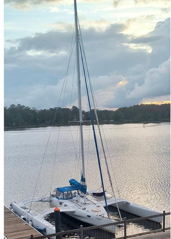 exterior, Hughes 40, catamaran for sale