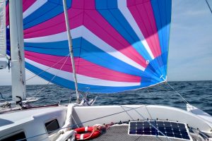 deck, Hughes 40, catamaran for sale